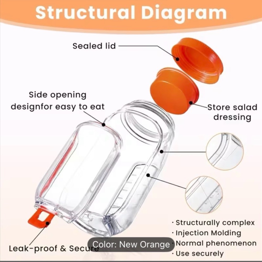 Amazon Orange Food Storage Container - Picture 2 of 3